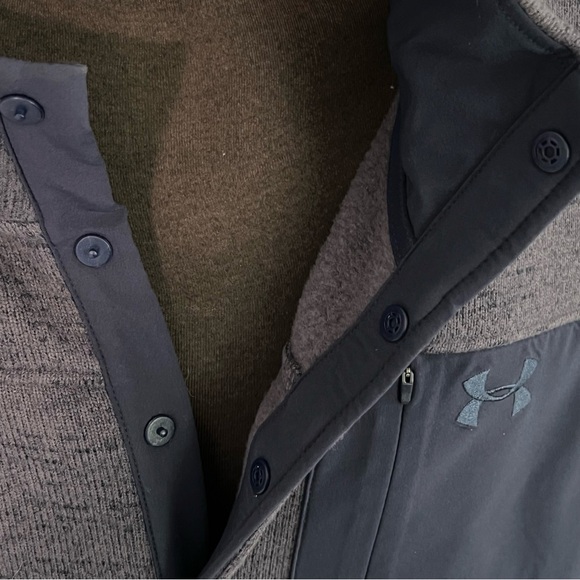 Under Armour Men's Navy Blue Specialist Henley 2.0 Long Sleeve Big and Tall 4XL - Picture 5 of 7